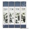 Chinese Fisherman Mountain Painting Scroll Set