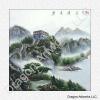 Chinese Great Wall in Summer Art Brush Painting
