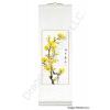 Yellow Plum Blossom Wall Scroll Painting
