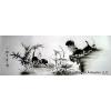 Chinese Cat Charcoal Drawing Original Artwork