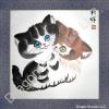 Chinese Cats Brush Art Painting