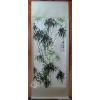 Green Bamboo Wall Scroll Painting