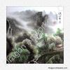 Summer Mist Mountain Chinese Brush Painting