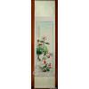Crane Lotus Detailed Chinese Painting Wall Scroll