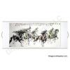 Eight Colorful Horses Chinese Art Scroll Painting