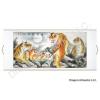 Chinese Scroll Painting of Five Tigers