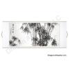 Large Black Bamboo Chinese Brush Painting Scroll