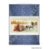 Nostalgic Horse in Fall Chinese Landscape Brush Painting