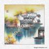Autumn Waterscape Chinese Brush Painting