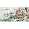 Birds Flowers Chinese Detail Painting of Wealth