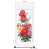 Blessings of Happiness Scroll Painting of Peonies