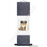 Chinese Zodiac Tiger Painting Scroll
