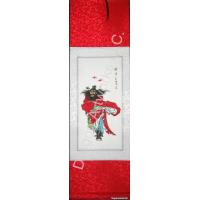 The Red Ghost Catcher Zhong Kui Wall Scroll Painting