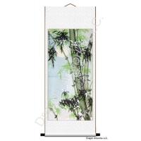 Bamboo, Snow and Moonlight Painting Chinese Scroll