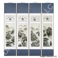 Chinese Painting the Great Wall of China Scroll Set