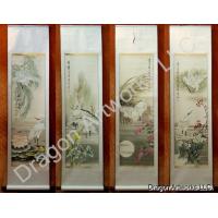 Chinese Herons Scroll Art Detail Painting Set