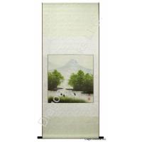 Chinese Painting of Four Cranes in Summer Landscape