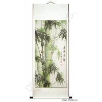Chinese Wall Scroll Painting of Large Green Bamboo