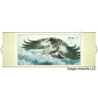 Chinese Scroll Painting - Eagle Flying Across the Sea