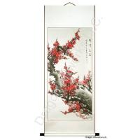 Luxuriant Red Plum Blossoms Chinese Scroll Painting