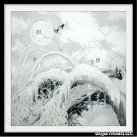 Chinese Winter Landscape Painting